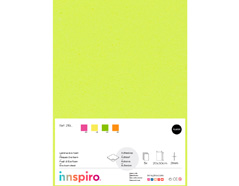 21961 Mousse EVA jaune fluor feuilles adhesives 20x30cm x2mm 5u Innspiro - Article