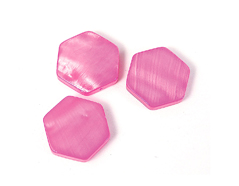 Z22102 22102 Perle coquille de perle mere hexagone brillant fucshia Innspiro - Article
