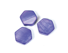 22108 Perle conque de perle mere hexagone brillant bleu marine Innspiro - Article
