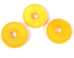 22244 Z22244 Perle coquille de perle mere disque avec trou brillant peche Innspiro - Article