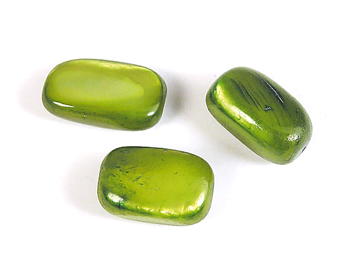 Z22286 22286 Perle coquille de perle mere pierre brillant vert Innspiro