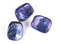 Z22308 22308 Perle coquille de perle mere perle irreguliere brillant bleu marine Innspiro - Article