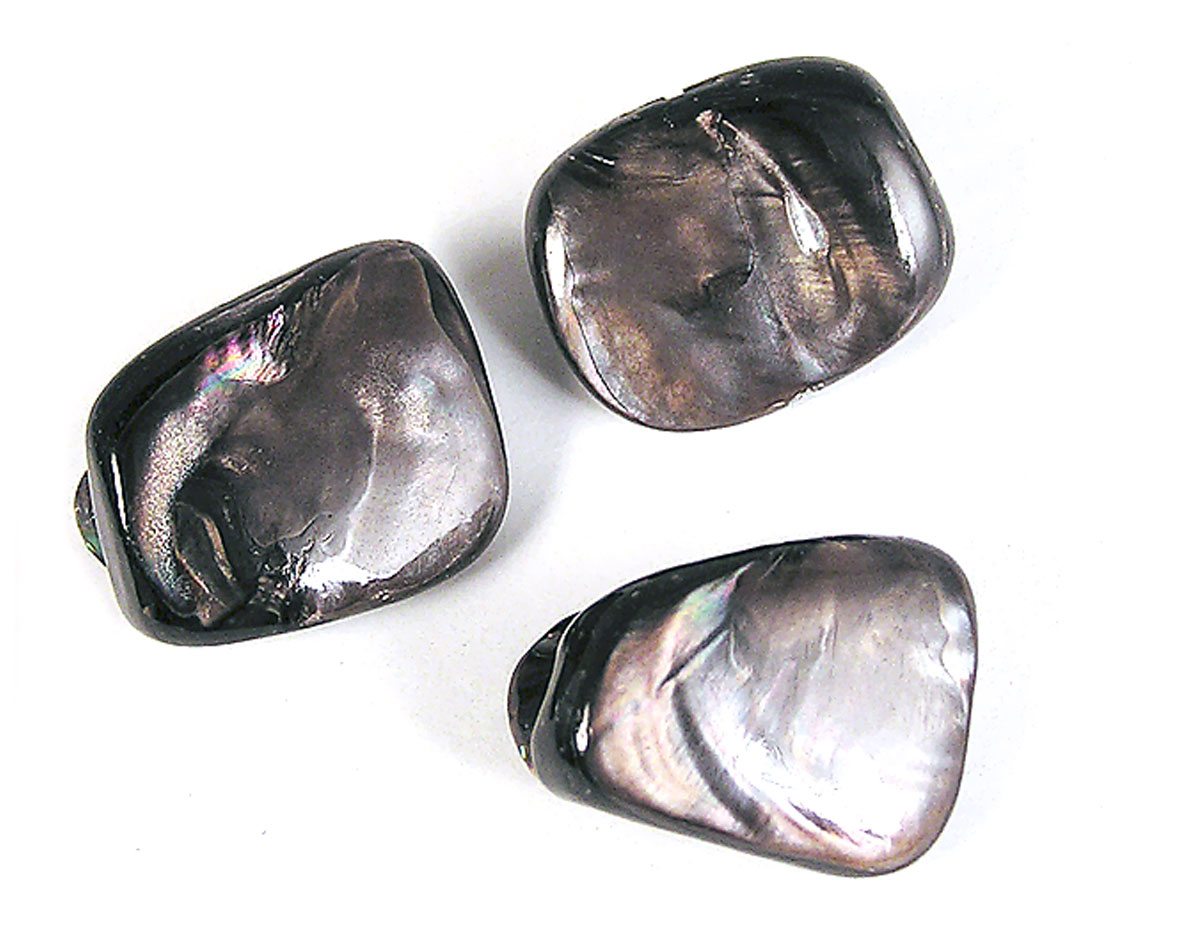 Z22309 22309 Perle coquille de perle mere perle irreguliere brillant noir Innspiro