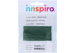 240813 240713 240613 Cordon cuir metallique vert bleu Innspiro - Article