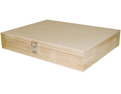 257 258 Caja madera de pino macizo y chapa rectangular Innspiro - Ítem
