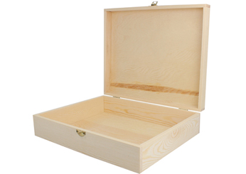257 258 Caja madera de pino macizo y chapa rectangular Innspiro - Ítem1