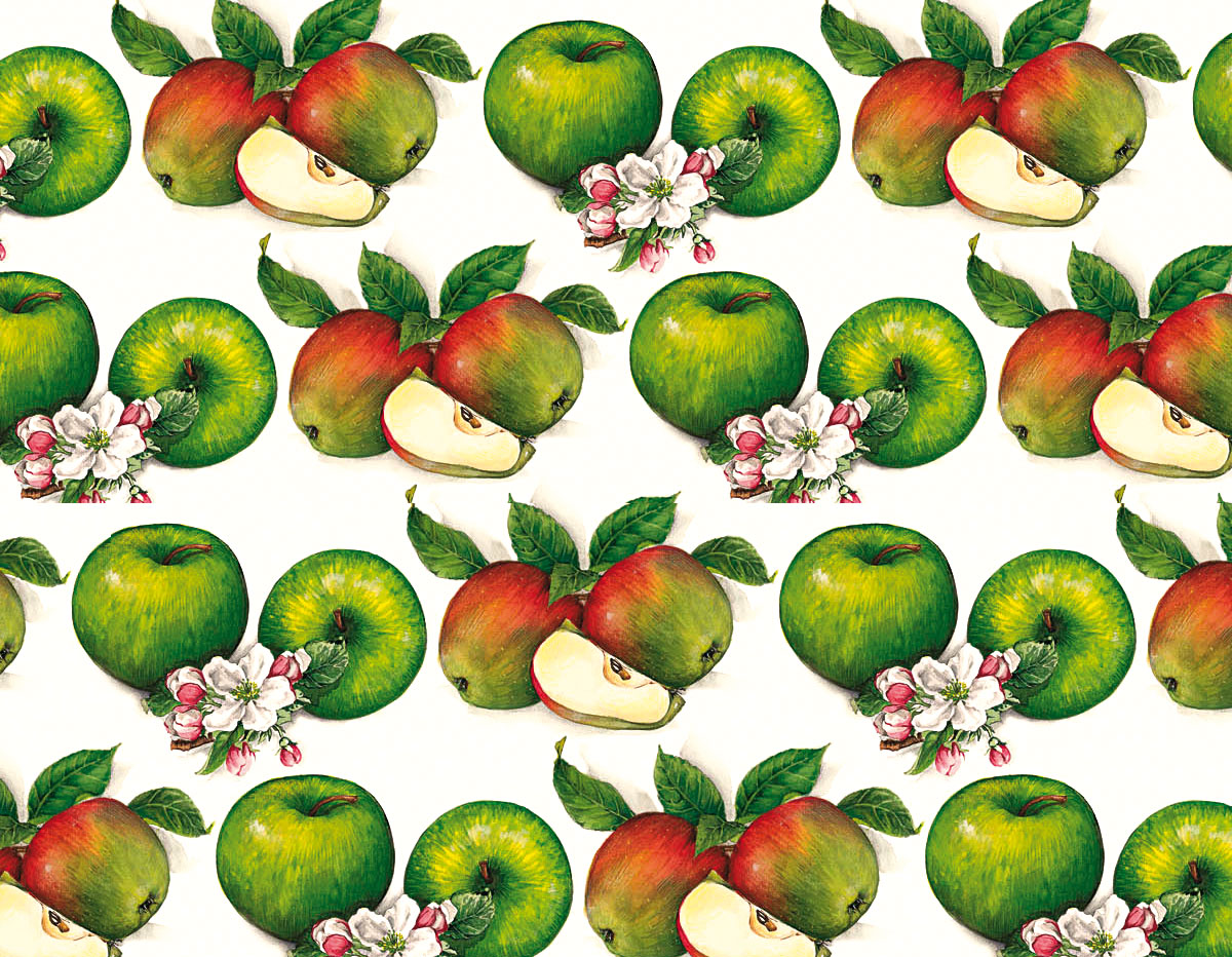 300118 Papel para decoupage manzanas verdes Innspiro
