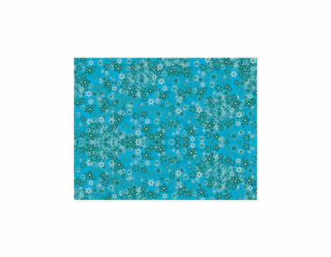 300137 Papier decoupage turquoise etoiles Innspiro