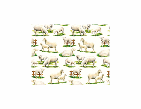 300237 Papier para decoupage moutons Innspiro