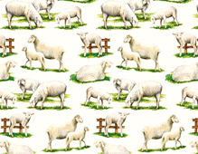 300237 Papier para decoupage moutons Innspiro - Article