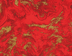 300354 Papel para decoupage marmol rojo oro Innspiro - Ítem