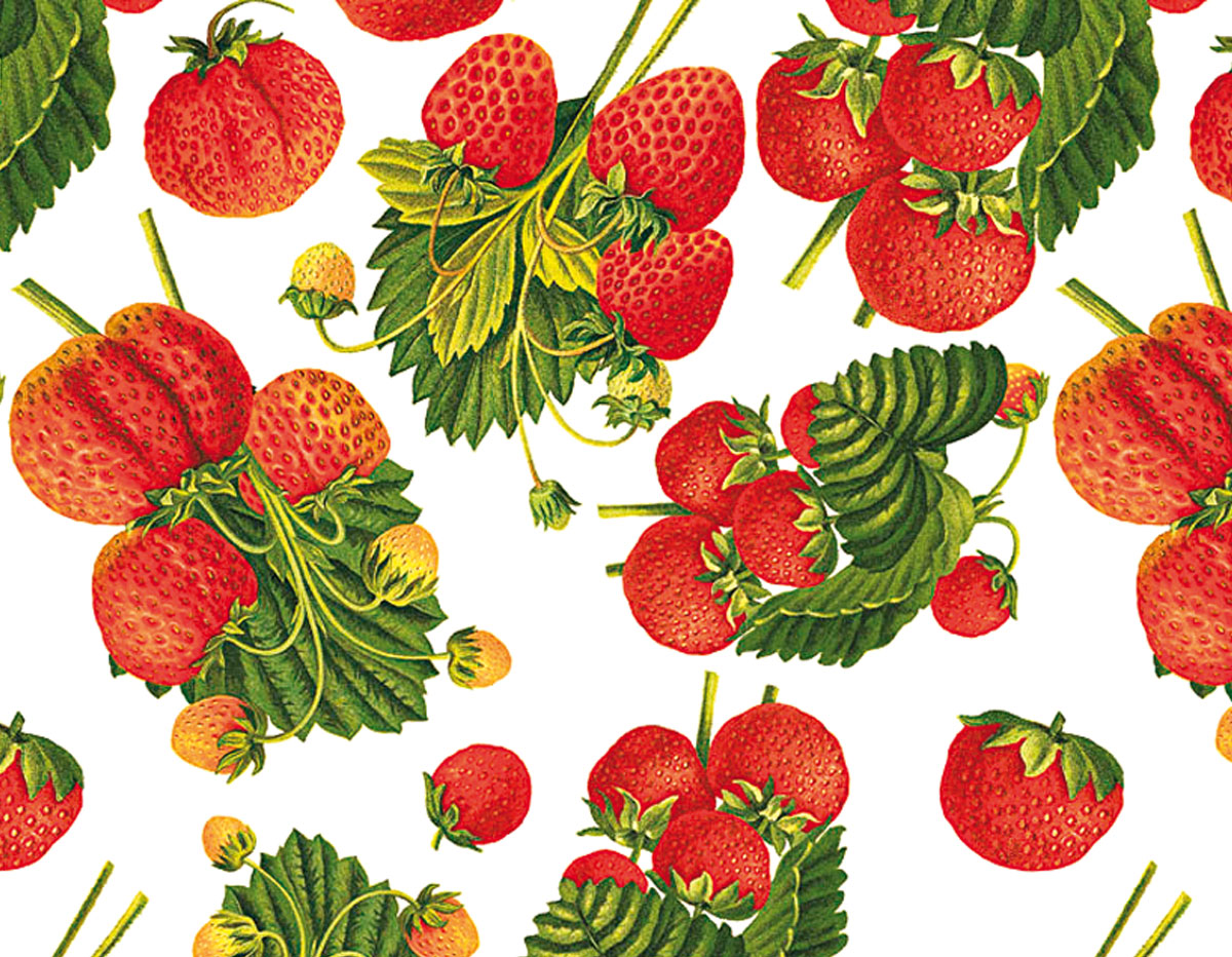 301745 Papier pour decoupage fraises Innspiro