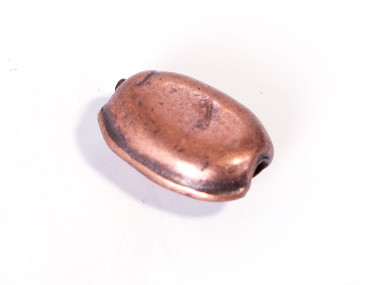 Z31002 31002 Perle metallique zamak tonneau cuivre vieilli Innspiro