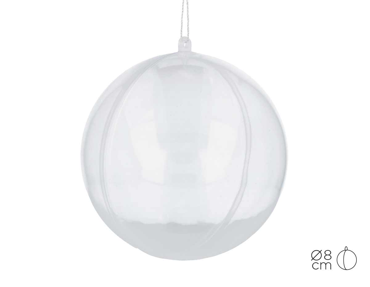 310108 Boule plastique transparent 2 parts Innspiro