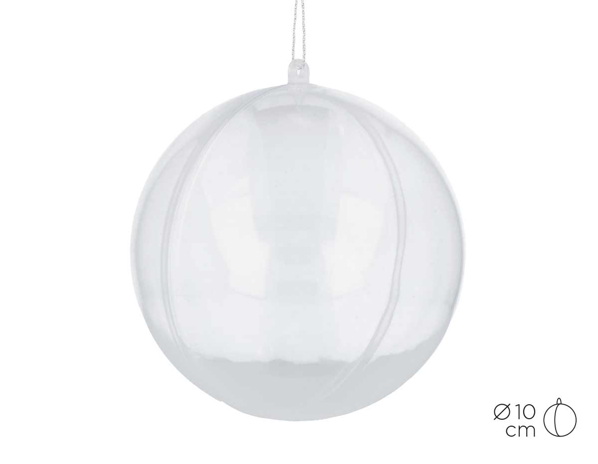 310110 Boule plastique transparent 2 parts Innspiro