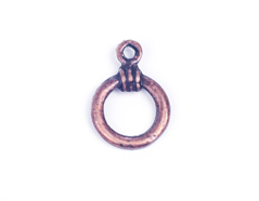 31027 Z31027 Figure montage metallique zamak Pendentif avec anneau cuir vieilli Innspiro - Article