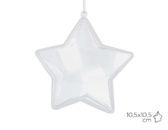 310410 Estrella plastico transparente 2 partes Innspiro - Ítem