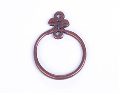 31057 Z31057 Figure montage metallique zamak anneau avec fleur cuivre vieilli Innspiro - Article