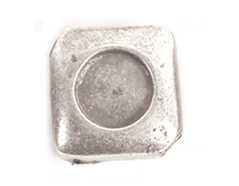 Z31352 31352 Perle metallique zamak losange lisse argente Innspiro - Article