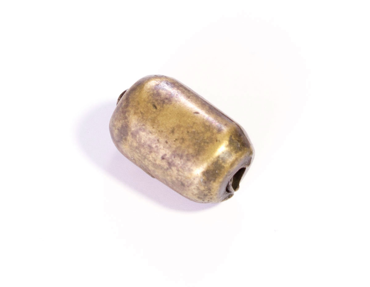 31638 Z31638 Perle metallique zamak cylindre dore vieilli Innspiro