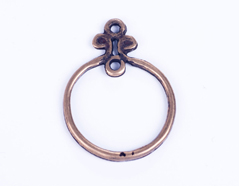 31657 Z31657 Figure montage metallique zamak anneau avec fleur dore vieilli Innspiro - Article