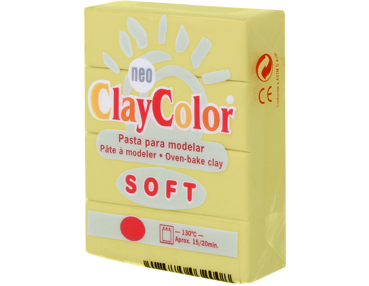 3212 Pasta polimerica soft amarillo claro ClayColor