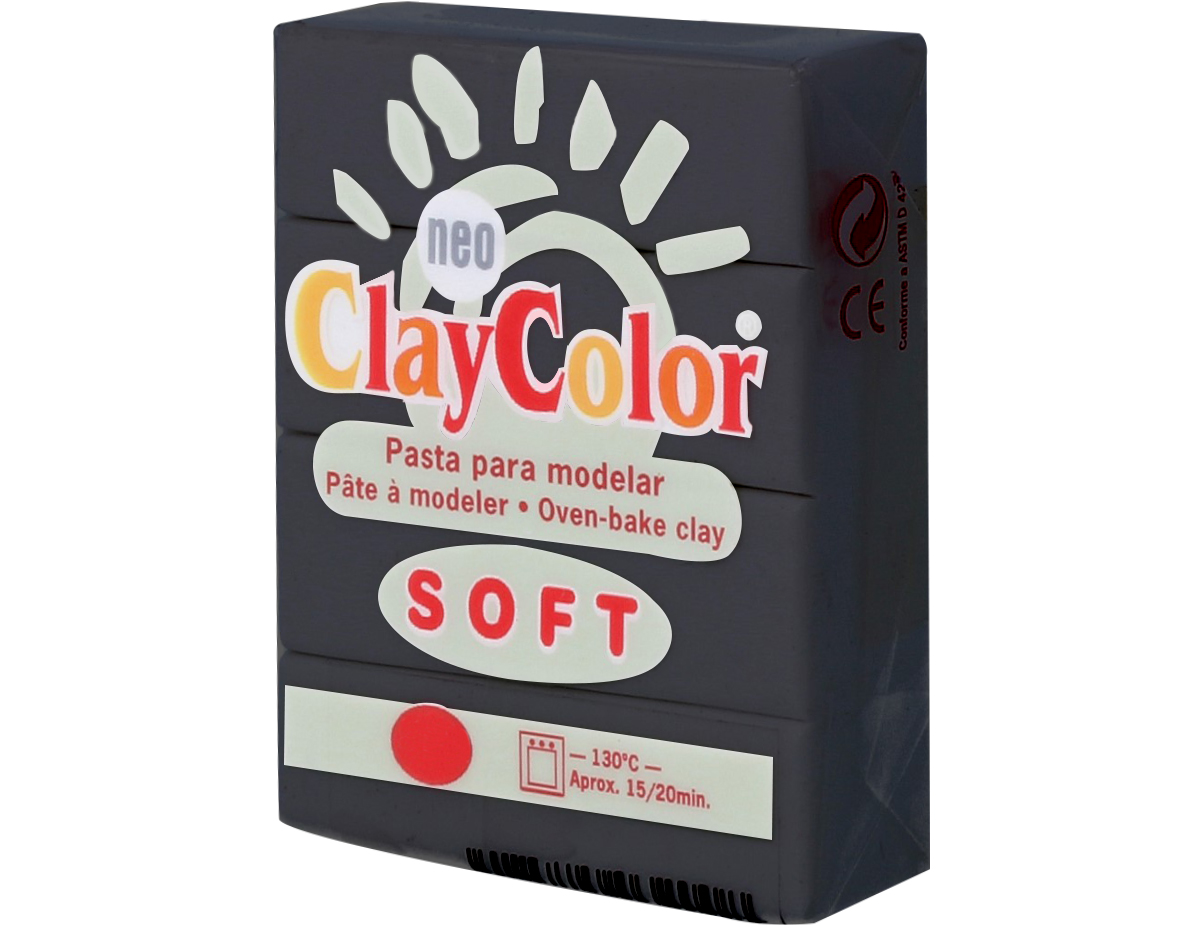 3221 Pasta polimerica soft negro ClayColor