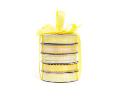 340672 Set 4 rubans et 1 fil twine Everyday Yellow Premium Ribbon American Crafts - Article