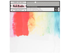 343917 Set 12 papeles blancos Foundations Vicky Boutin American Crafts - Ítem