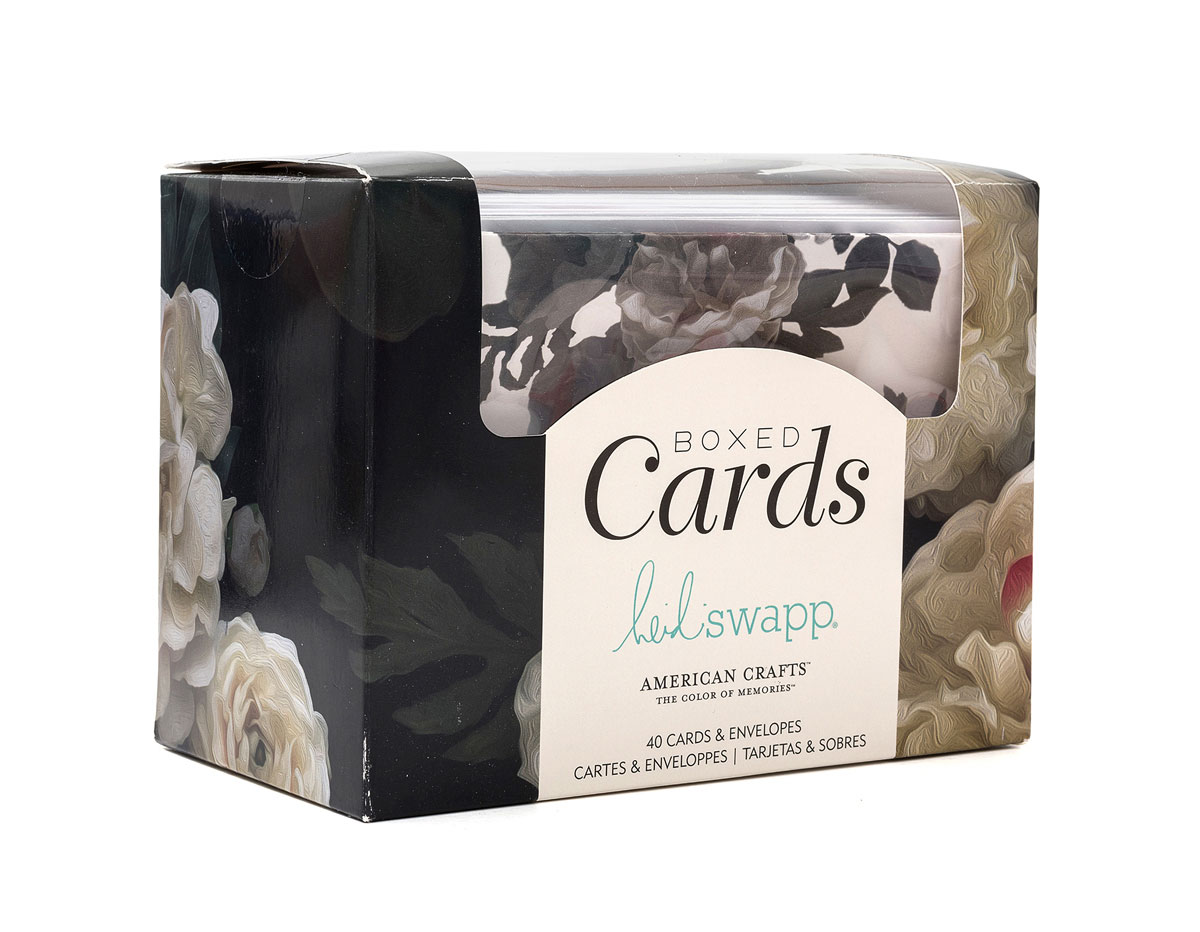 344969 Set 40 cartes avec envelopppes Boxed Cards Heidi Swapp Magnolia Jane American Crafts