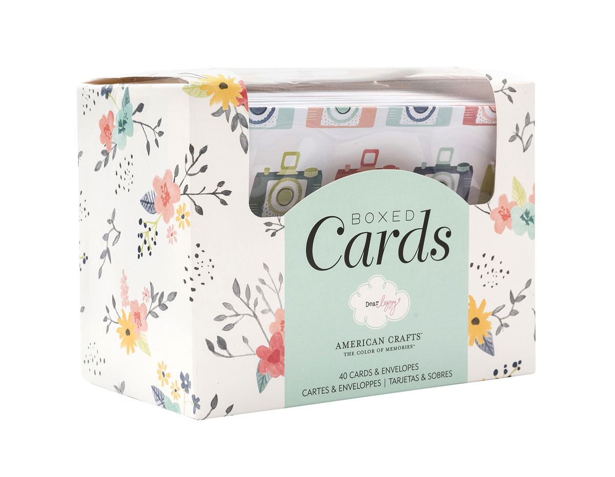 344971 Set 40 tarjetas con sobres Boxed Cards Dear Lizzy Saturday American Crafts