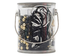 345230 Set 291 ornements noirs et dores Black and Gold Acetate Bucket American Crafts - Article