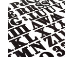 346635 Autocollants alphabet Alpha Stickers Black American Crafts - Article2