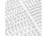 346648 Pegatinas alfabeto Alpha Stickers Silver Glitter American Crafts - Ítem2