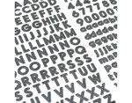 346649 Autocollants alphabet Alpha Stickers Black Glitter American Crafts - Article2