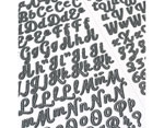 346652 Pegatinas alfabeto Alpha Script Stickers Black Glitter American Crafts - Ítem2