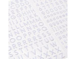 346655 Autocollants alphabet Alpha Stickers White Glitter American Crafts - Article2