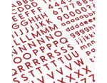 346657 Autocollants alphabet Alpha Stickers Red Glitter American Crafts - Article2