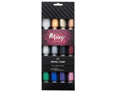 346700 Set 12 botes de cola pupurina Moxy Glitter Glue Jewel Thief American Crafts - Ítem