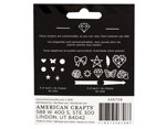 346708 Set 8 hojas con pegatinas transparentes adhesivo doble cara Moxy Clear Stickers American Crafts - Ítem1