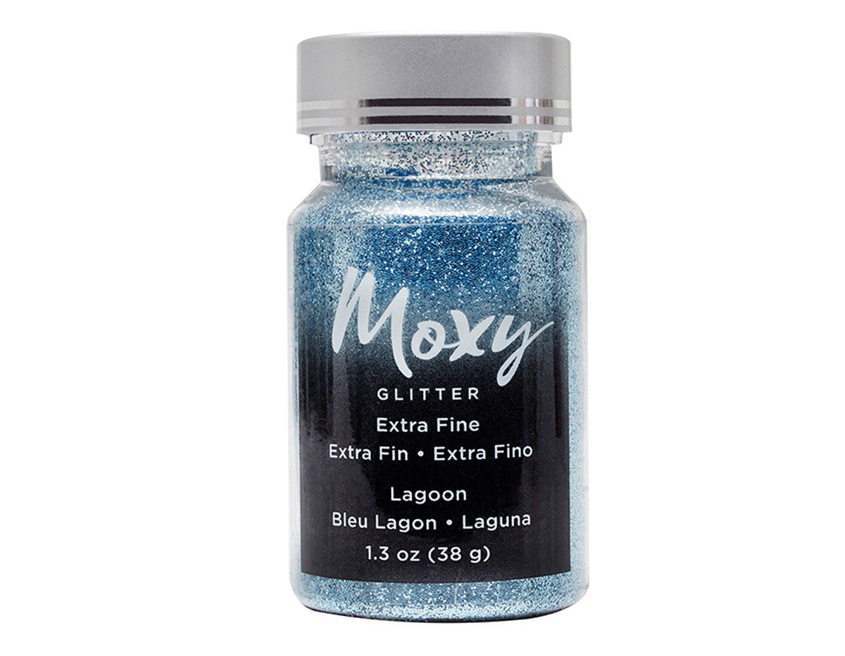 346730 Purpurina Moxy Extra Fine Glitter Lagoon American Crafts