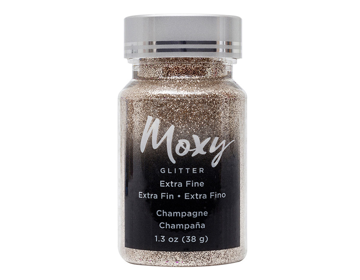 346733 Purpurina Moxy Extra Fine Glitter Champagne American Crafts