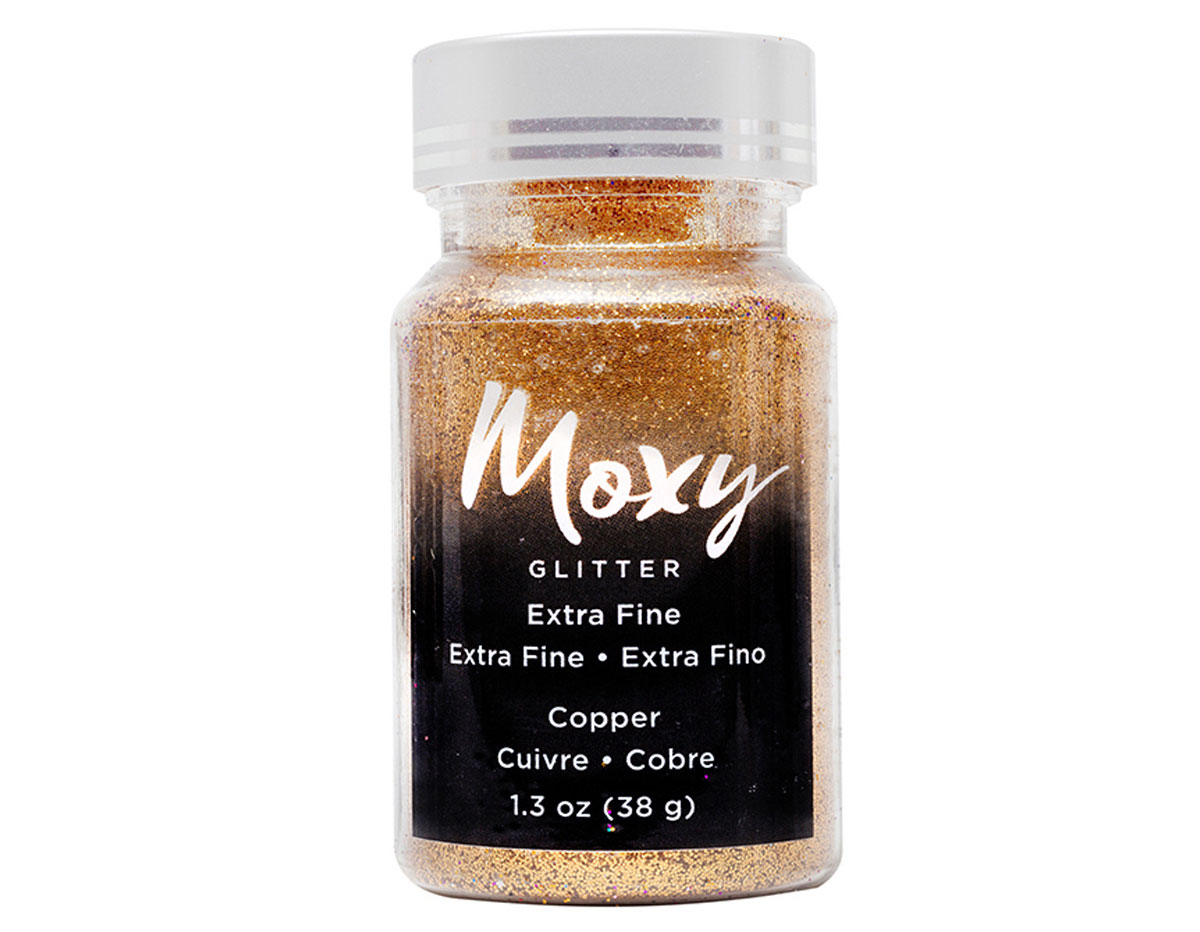 346736 Purpurina Moxy Extra Fine Glitter Copper American Crafts