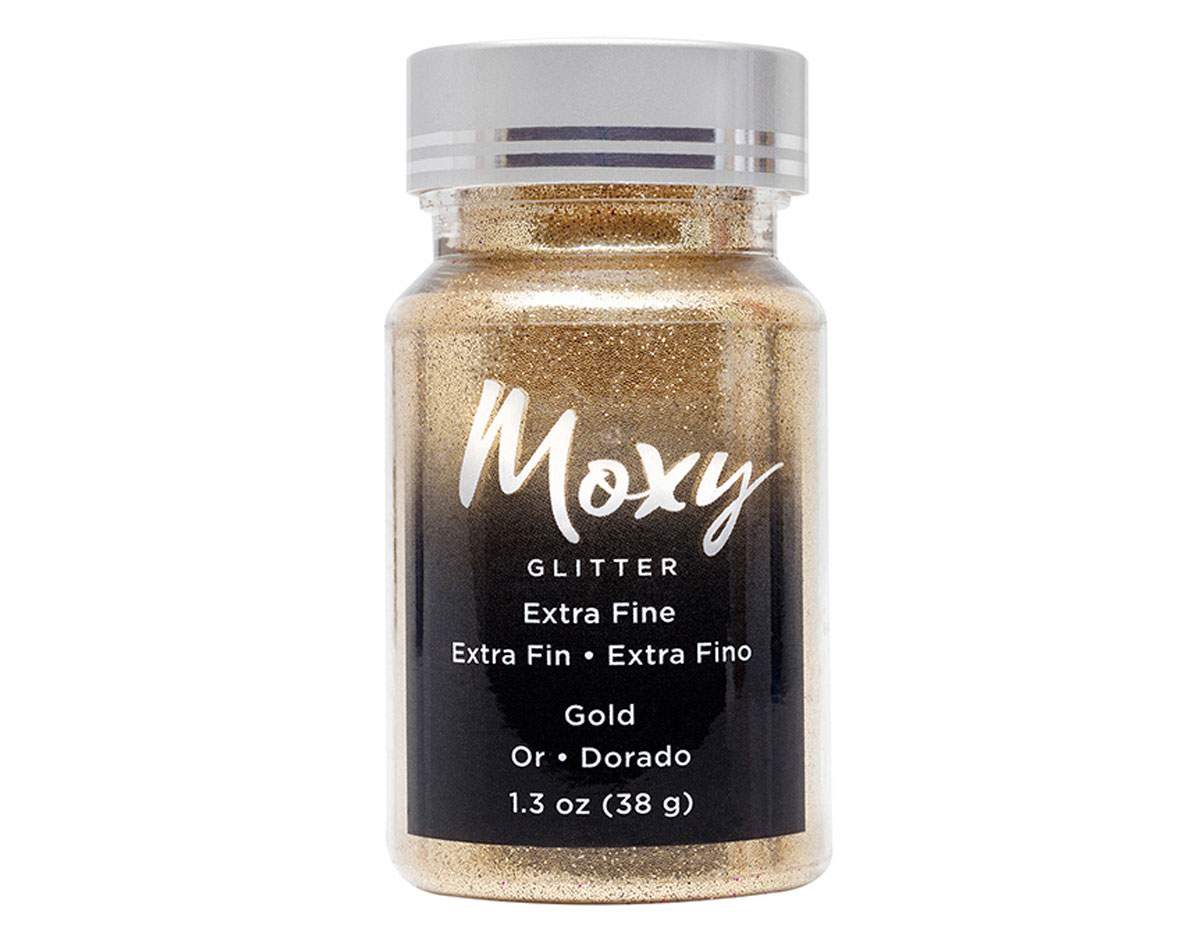 346744 Purpurina Moxy Extra Fine Glitter Gold American Crafts