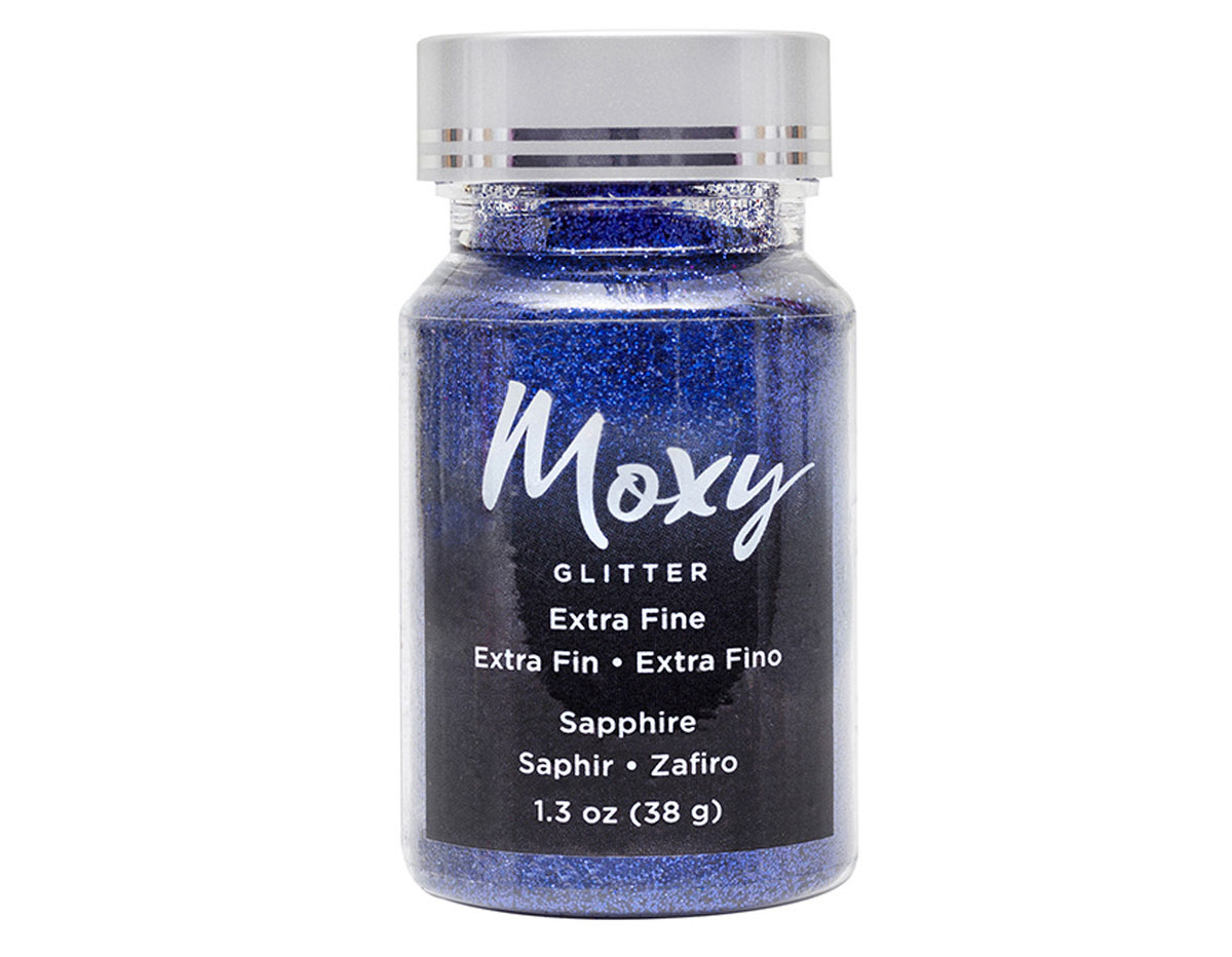 346745 Purpurina Moxy Extra Fine Glitter Sapphire American Crafts