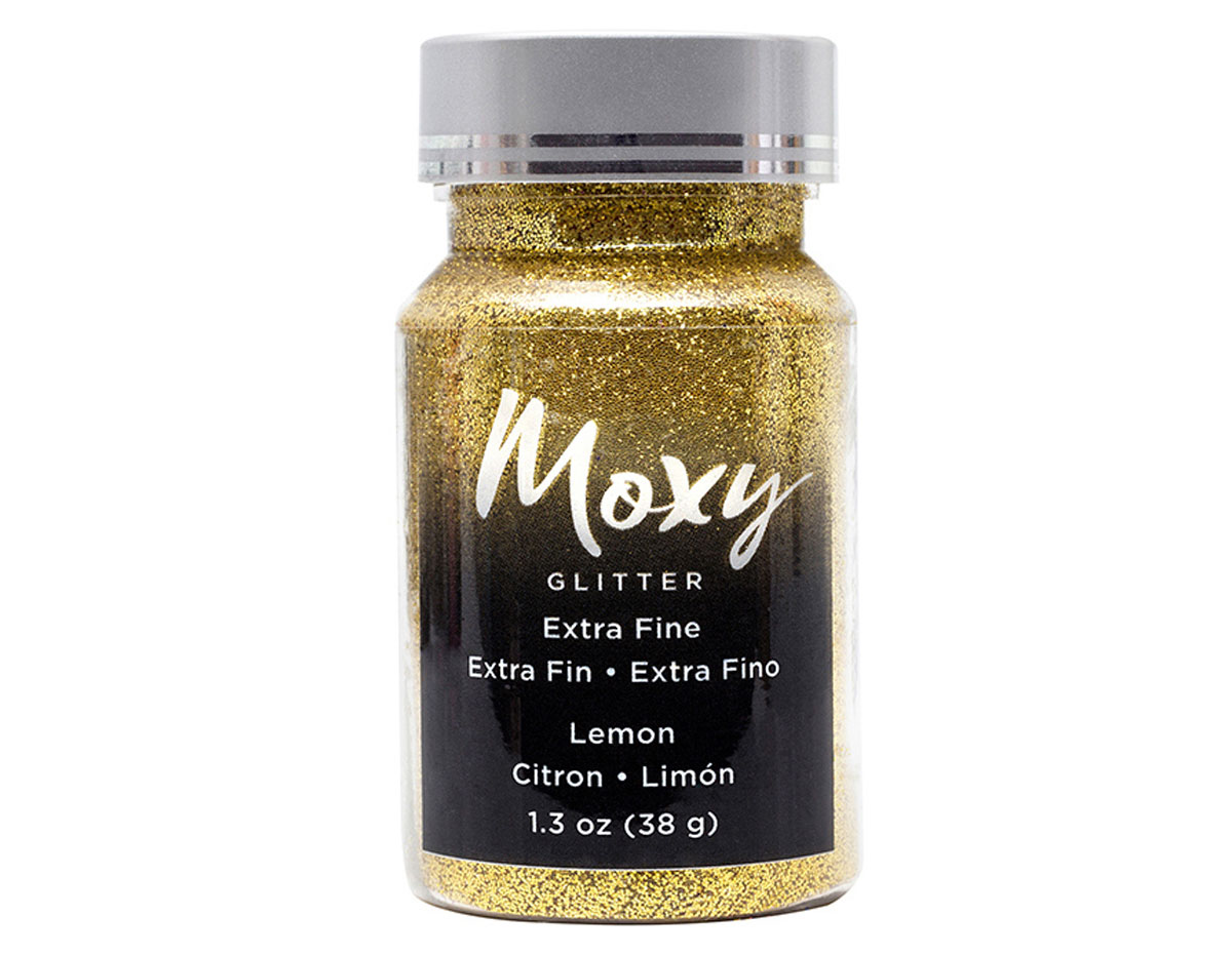 346748 Purpurina Moxy Extra Fine Glitter Lemon American Crafts