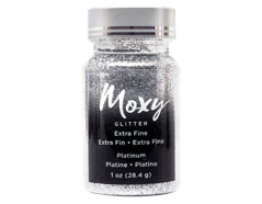 346752 Purpurina Moxy Extra Fine Glitter Platinum American Crafts - Ítem