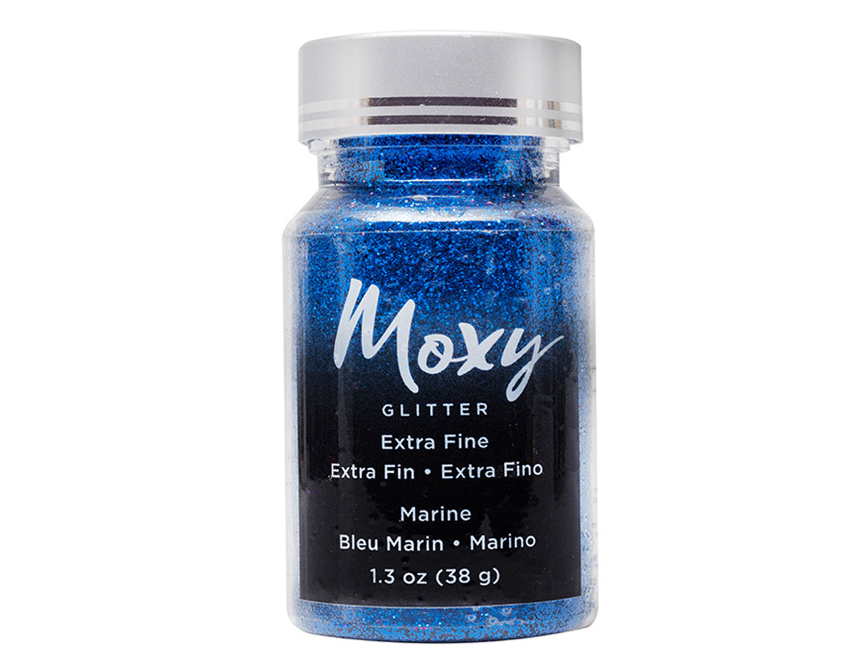 346756 Purpurina Moxy Extra Fine Glitter Marine American Crafts