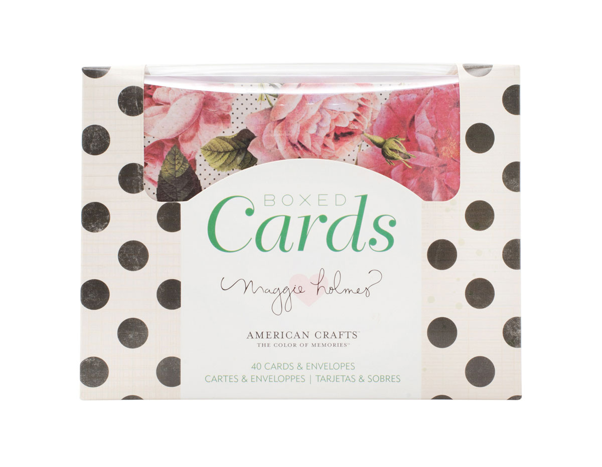 347052 Set 40 tarjetas con sobres Boxed Cards Maggie Holmes Open Book American Crafts