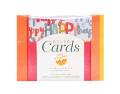 347053 Set 40 cartes avec enveloppes Boxed Cards Amy Tangerine Happy Life American Crafts - Article